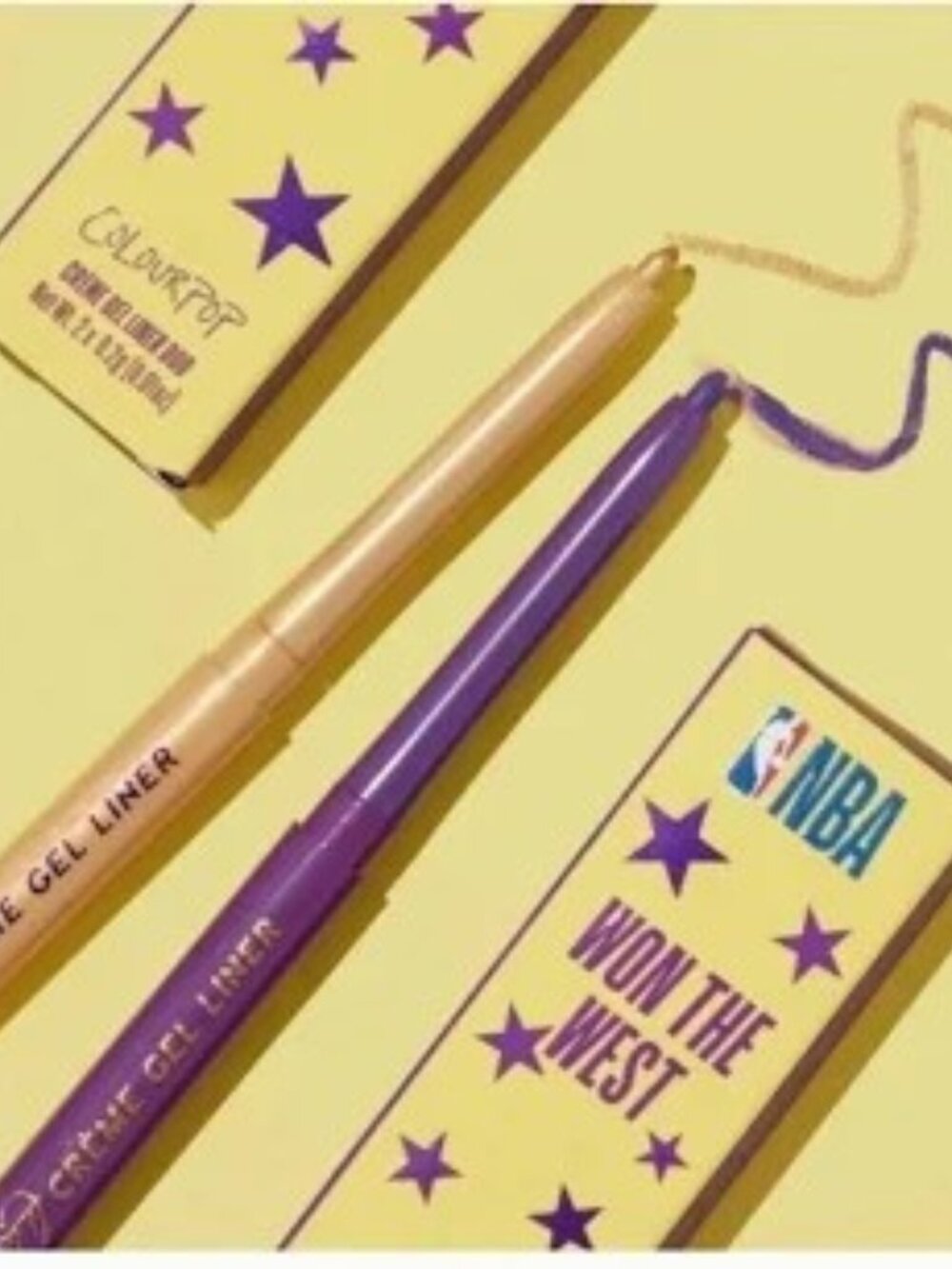 NEW *VAULTED* Colourpop x NBA Los Angeles Lakers Won the West eyeliner duo